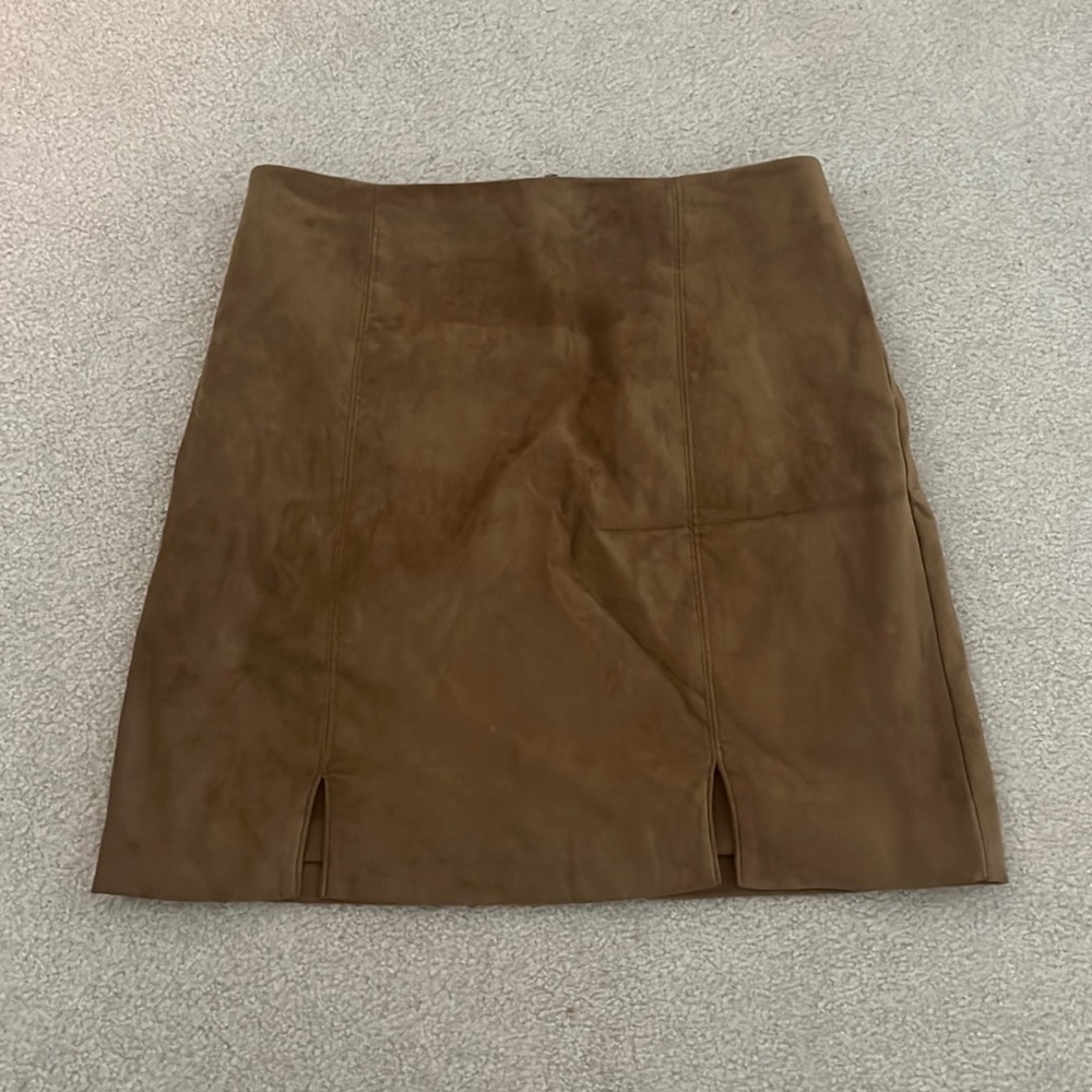 Brown Suede Skirt